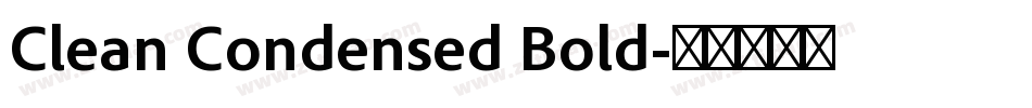 Clean Condensed Bold字体转换